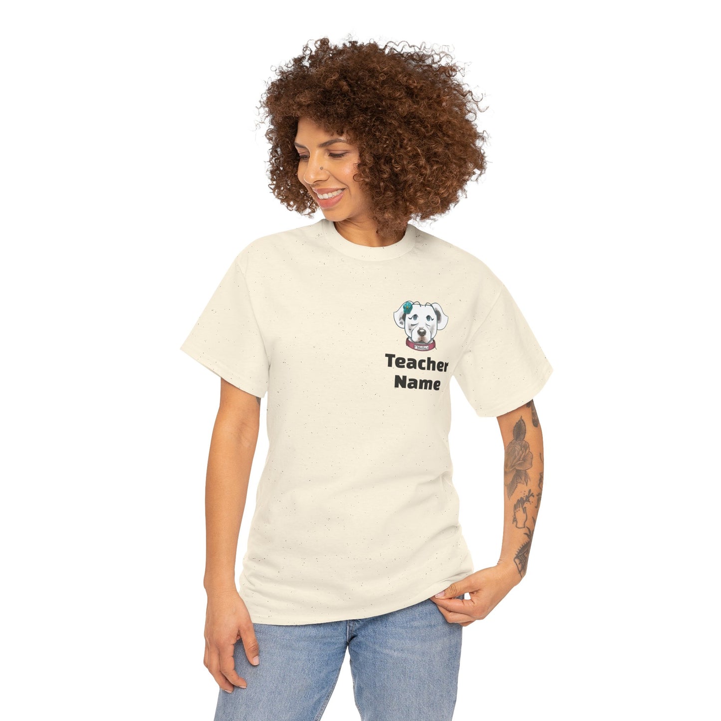 Welcome to Our Pack, Mello-First Grade Teacher Unisex Heavy Cotton Tee