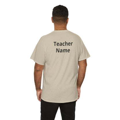 Coffee is a School Supply Teacher Unisex Heavy Cotton Tee