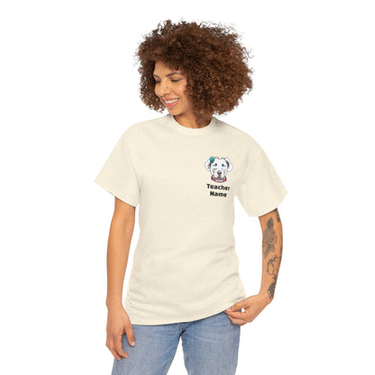 Welcome to Our Pack, Mello-Second Grade Teacher Unisex Heavy Cotton Tee