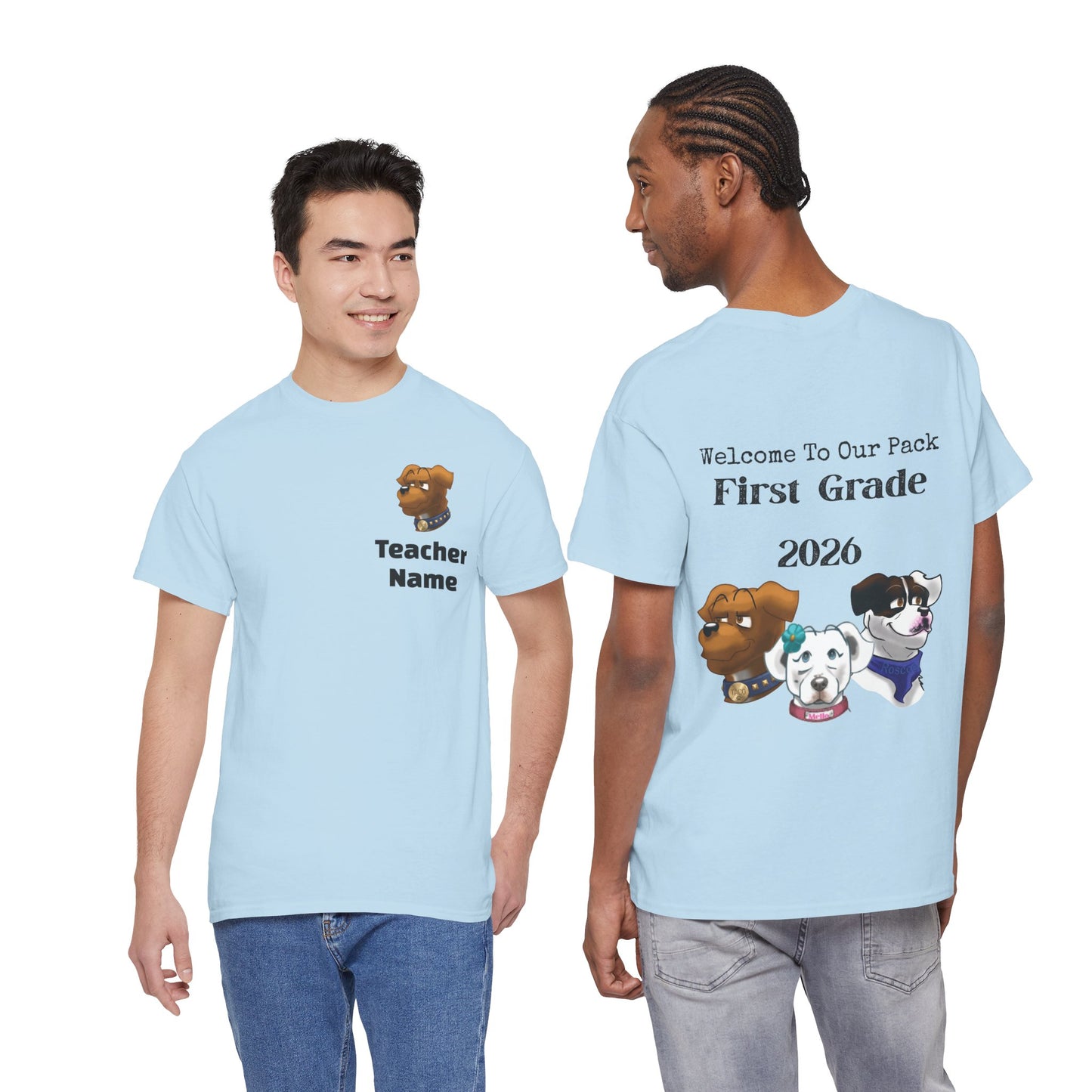 Welcome to Our Pack, Taco-Kinder Teacher Unisex Heavy Cotton Tee