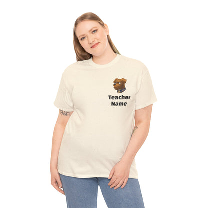 Welcome to Our Pack, Taco-First Grade Teacher Unisex Heavy Cotton Tee