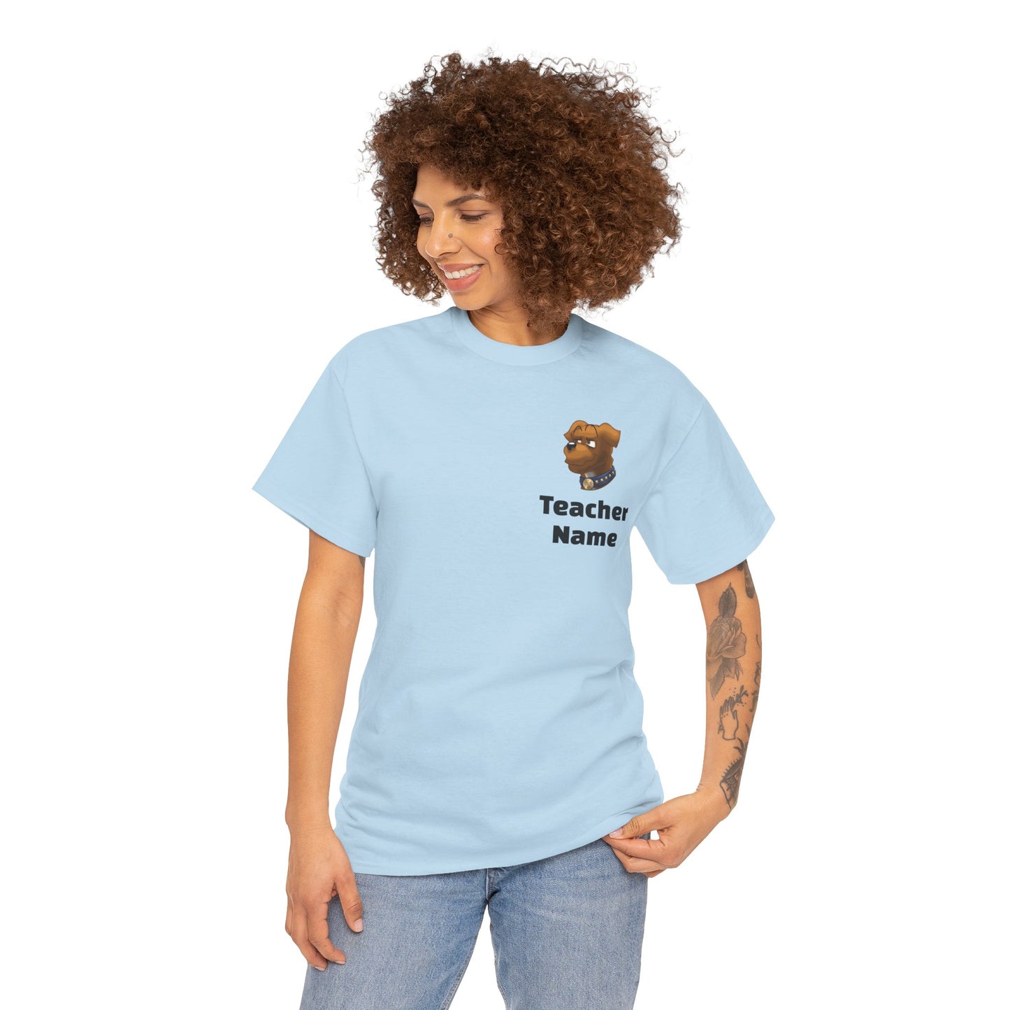 Welcome to Our Pack, Taco-First Grade Teacher Unisex Heavy Cotton Tee
