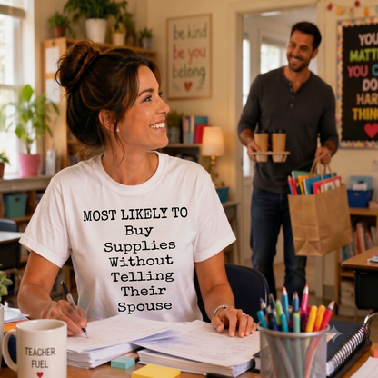 Buy Supplies Without Telling Spouse Unisex Heavy Cotton Tee