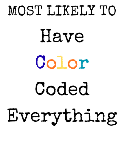 Color Coded Teacher Unisex Heavy Cotton Tee