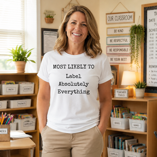 Label Teacher Unisex Heavy Cotton Tee