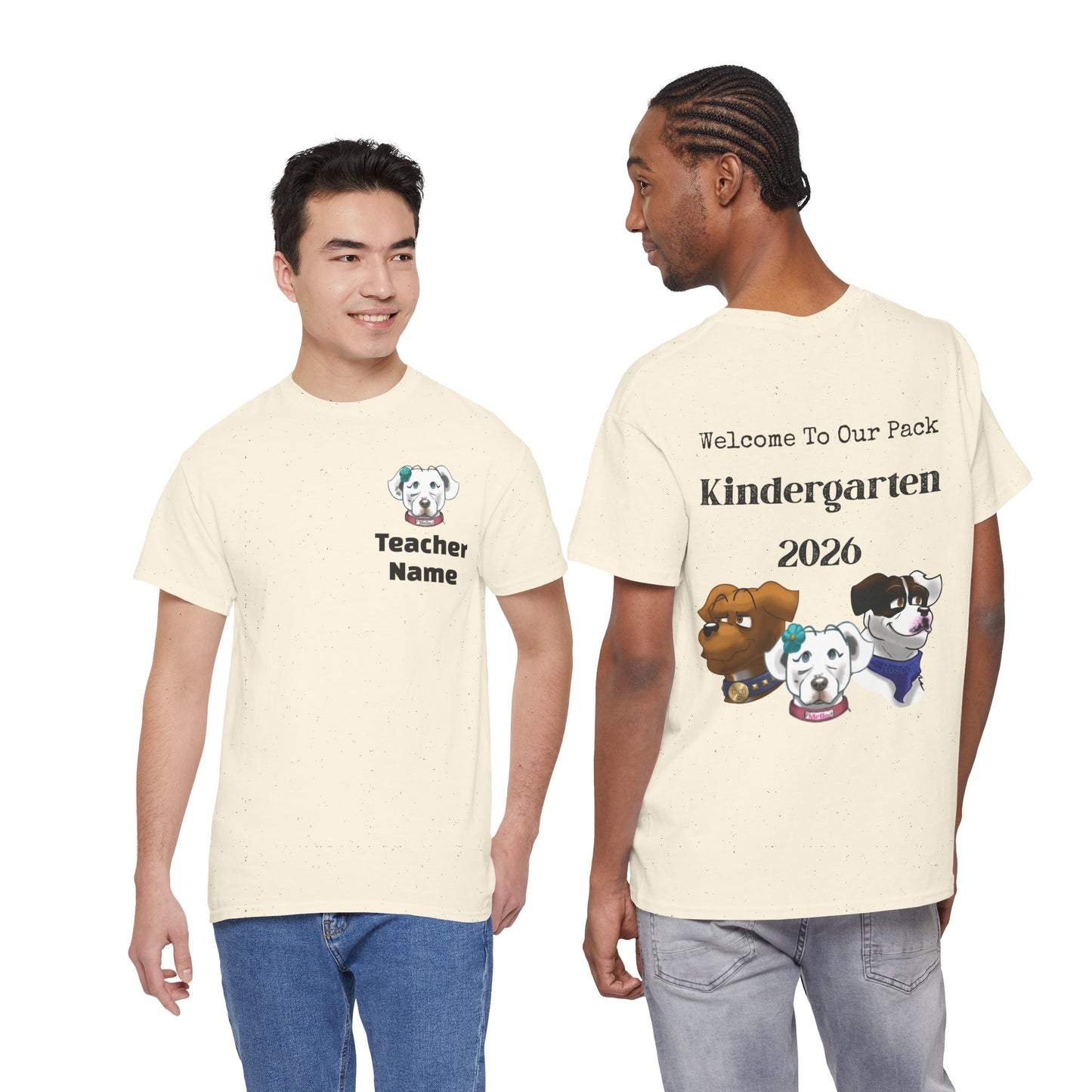Welcome to Our Pack Mello-Kinder Teacher Unisex Heavy Cotton Tee