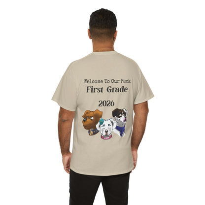 Welcome to Our Pack, Taco-Kinder Teacher Unisex Heavy Cotton Tee