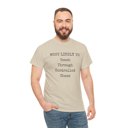 Know Who Started It Teacher Unisex Heavy Cotton Tee