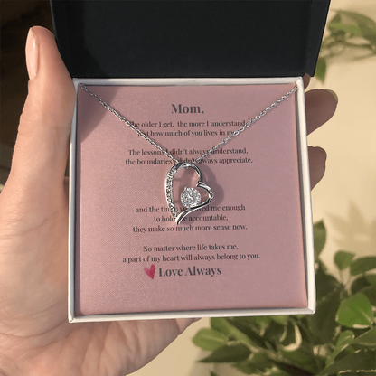 To My Mom – Forever Love Heart Necklace