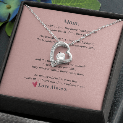 To My Mom – Forever Love Heart Necklace