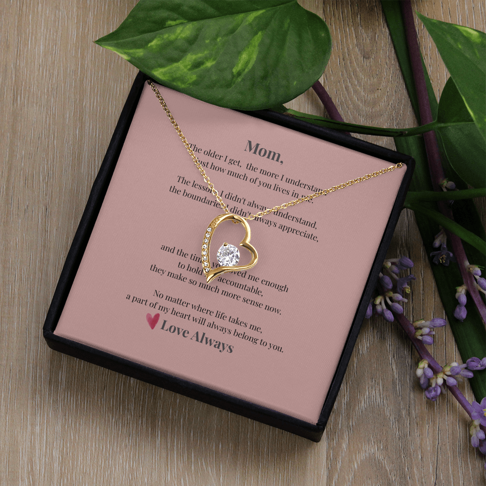 To My Mom – Forever Love Heart Necklace