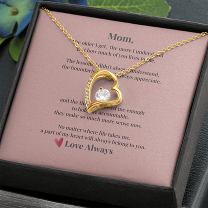 To My Mom – Forever Love Heart Necklace